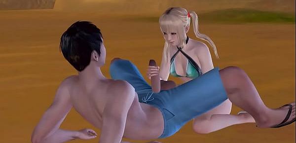  Marie Rose Doa cosplay hentai game girl having sex with a man in animated manga porn video